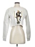 Fashion White Sweatshirt Size S - photo 1