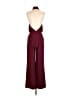 Lulus Solid Burgundy Jumpsuit Size S - photo 2