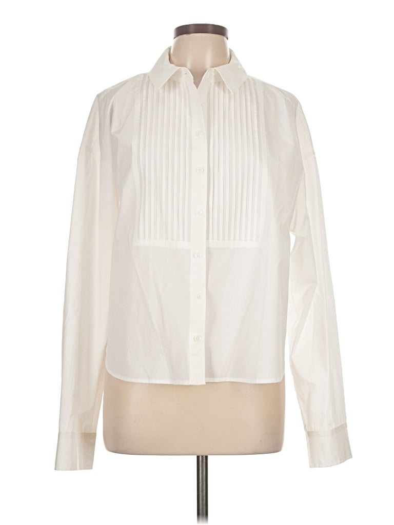 Pre-owned Z Supply Long Sleeve Blouse In Ivory