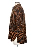 She + Sky 100% Polyester Animal Print Orange Long Sleeve Blouse Size S - photo 5