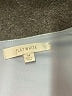 Flat White Metallic Silver Long Sleeve Blouse Size M - photo 7