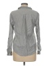 Soft Joie 100% Cotton Chevron-herringbone Gray Long Sleeve Button-Down Shirt Size M - photo 2