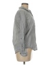 Soft Joie 100% Cotton Chevron-herringbone Gray Long Sleeve Button-Down Shirt Size M - photo 4