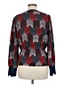 BCBGMAXAZRIA 100% Polyester Burgundy Blue Long Sleeve Blouse Size M - photo 2