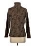 Lands' End 100% Polyester Animal Print Brown Pullover Sweater Size S - photo 1