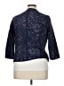 Coldwater Creek 100% Cotton Polka Dots Blue Blazer Size 16 - photo 2