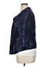 Coldwater Creek 100% Cotton Polka Dots Blue Blazer Size 16 - photo 5