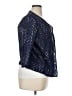 Coldwater Creek 100% Cotton Polka Dots Blue Blazer Size 16 - photo 4
