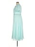 Self-Portrait 100% Polyester Teal Cocktail Dress Size 10 - photo 5