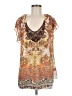 Unity World Wear 100% Polyester Orange Short Sleeve Blouse Size M - photo 1
