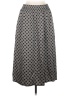 H&M 100% Polyester Polka Dots Gray Casual Skirt Size 8 - photo 1