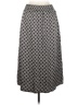 H&M 100% Polyester Polka Dots Gray Casual Skirt Size 8 - photo 2