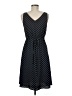 Ann Taylor 100% Polyester Chevron-herringbone Black Casual Dress Size 6 (petite) - photo 2