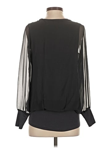 Lola & Sophie Long Sleeve Silk Top (view 2)