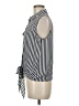 INC International Concepts 100% Polyester Stripes Blue Sleeveless Blouse Size 6 - photo 5