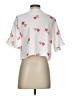 Unbranded Hearts White Short Sleeve Blouse Size 3 - photo 2