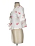 Unbranded Hearts White Short Sleeve Blouse Size 3 - photo 5