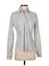 Alain Figaret Stripes Gray Long Sleeve Blouse Size EU 40 / US 10 - photo 1