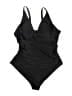 Unbranded Solid Black One Piece Swimsuit Size XXL - photo 1