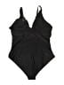 Unbranded Solid Black One Piece Swimsuit Size XXL - photo 2