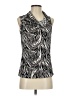 Alfani Silver Sleeveless Blouse Size S - photo 1