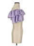 Shein Purple Short Sleeve Blouse Size XS - photo 4