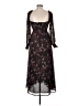 o.p.t 100% Polyester Floral Black Cocktail Dress Size M - photo 2