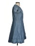 J.Crew Factory Store 100% Cotton Blue Casual Dress Size 2 - photo 4