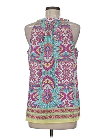 Rose + Olive Sleeveless Blouse (view 2)