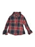 Tea 100% Cotton Plaid Red Long Sleeve Button-Down Shirt Size 2T - photo 1