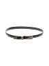 Brighton 100% Leather Gray Black Leather Belt Size 2 - photo 1
