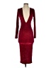 Assorted Brands Burgundy Cocktail Dress Size S - photo 1
