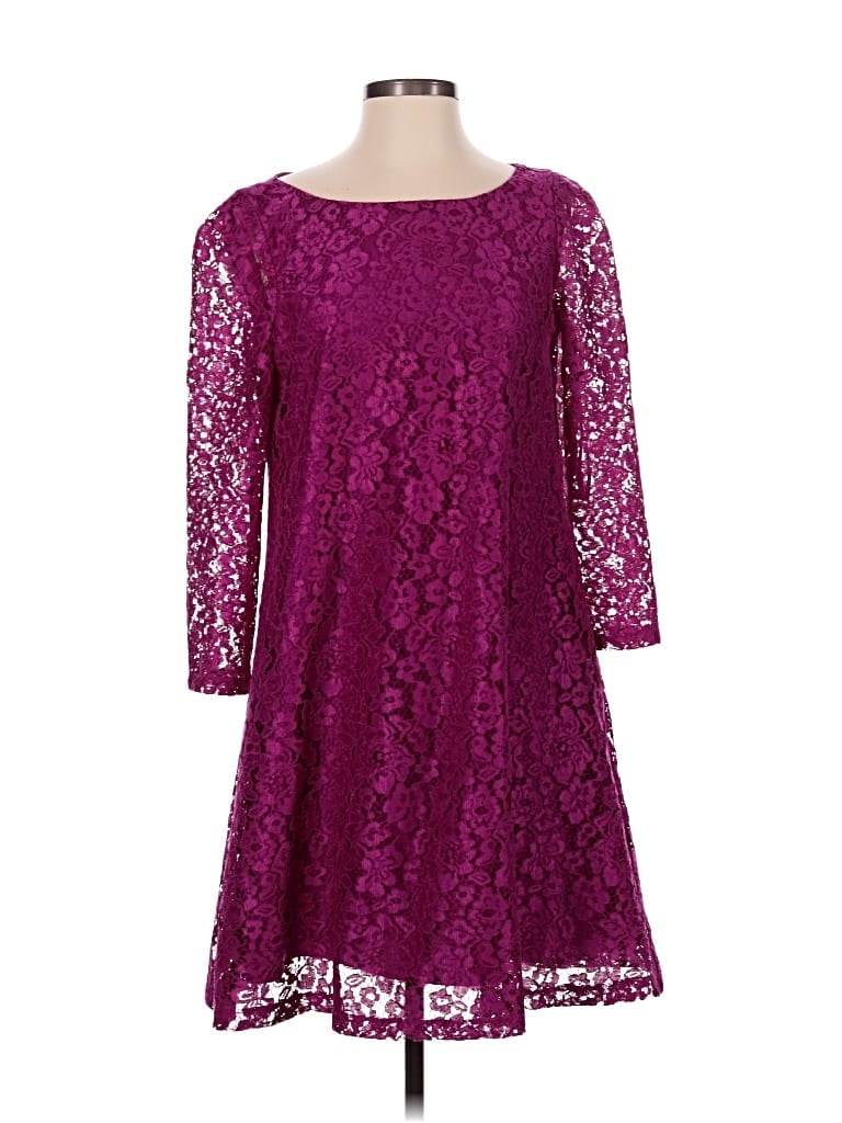 Pre-owned Tahari By Asl Cocktail Dress In Burgundy