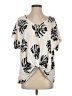 Emery Rose Ivory Short Sleeve Blouse Size S - photo 1