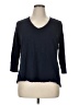 Chico's Blue 3/4 Sleeve Top Size XL - photo 1