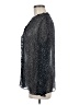 Jigsaw Polka Dots Silver Long Sleeve Blouse Size 8 - photo 5