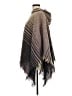 Coco + Carmen 100% Acrylic Brown Poncho One size - photo 5