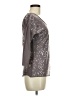Studio Y Metallic Silver 3/4 Sleeve Top Size M - photo 4