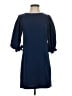 H&M 100% Polyester Solid Blue Casual Dress Size 2 - photo 1