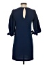 H&M 100% Polyester Solid Blue Casual Dress Size 2 - photo 2