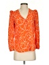 Bar III 100% Polyester Orange 3/4 Sleeve Blouse Size XS - photo 1