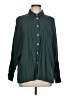Fun2Fun Solid Green Long Sleeve Button-Down Shirt Size L - photo 1