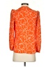 Bar III 100% Polyester Orange 3/4 Sleeve Blouse Size XS - photo 2
