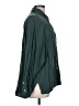 Fun2Fun Solid Green Long Sleeve Button-Down Shirt Size L - photo 4