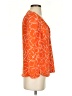 Bar III 100% Polyester Orange 3/4 Sleeve Blouse Size XS - photo 4