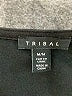 Tribal Black Sleeveless Blouse Size M - photo 7