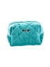 La Mer Luxe Teal Blue Makeup Bag One size - photo 1