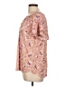 Chaps 100% Viscose Floral Pink Short Sleeve T-Shirt Size L - photo 5