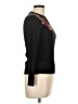 Cliche Floral Black Turtleneck Sweater Size L - photo 4