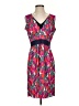 Tory Burch 100% Polyester Print Red Casual Dress Size S - photo 1